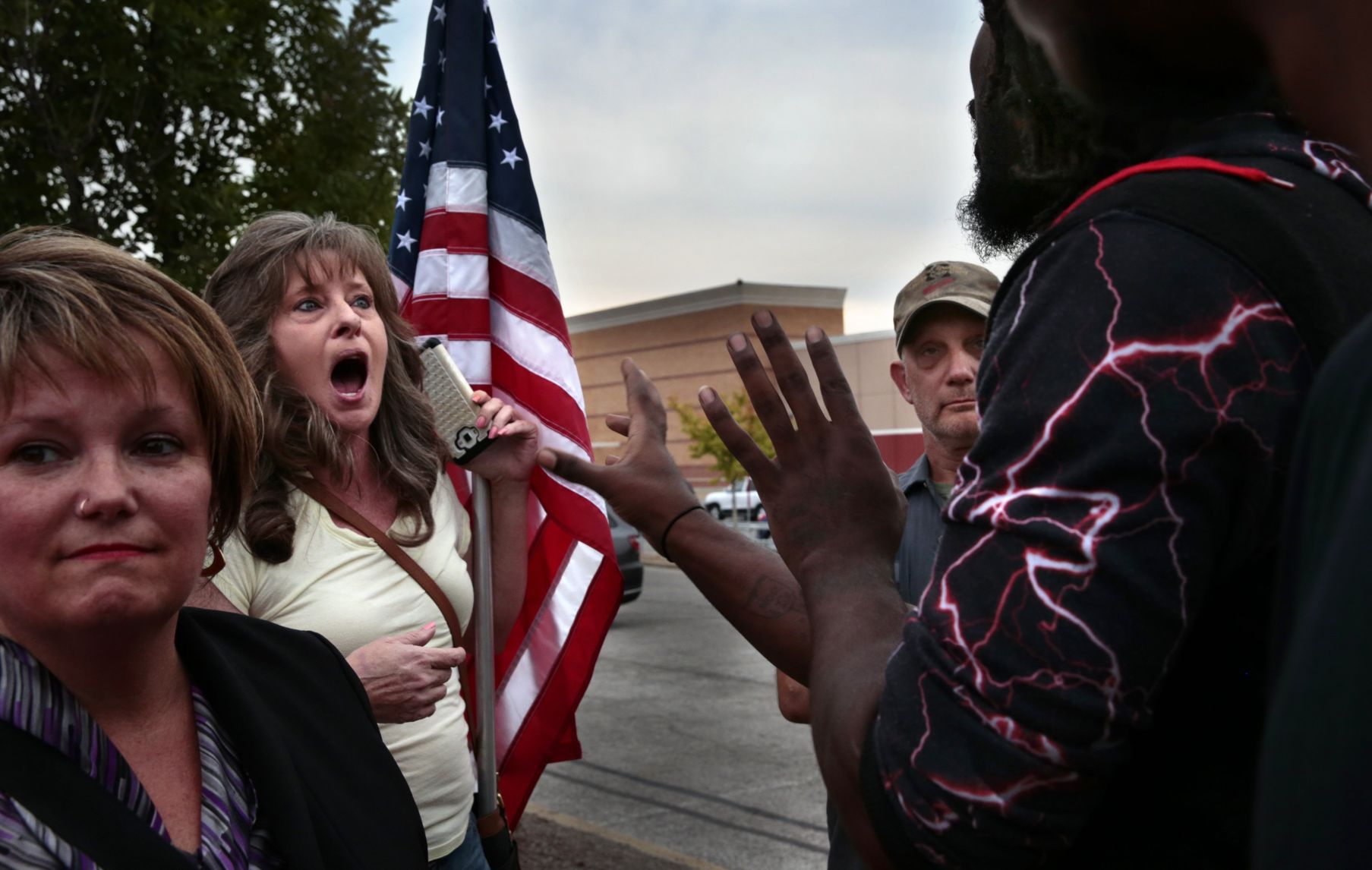 Protesters rally at police union hall